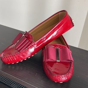 SACOOR BROTHERS Women's Casual Driver Shoes Size 37 Dark Red Color